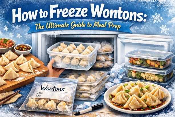 freeze wontons
